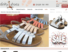 Tablet Screenshot of dinkyshoes.com